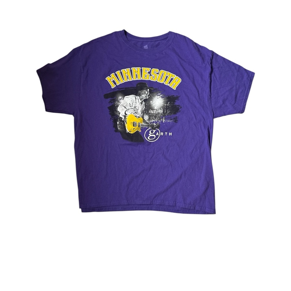 Hanes ComfortSoft Heavyweight Purple T-Shirt Garth Brooks Minnesota Stadium Tour